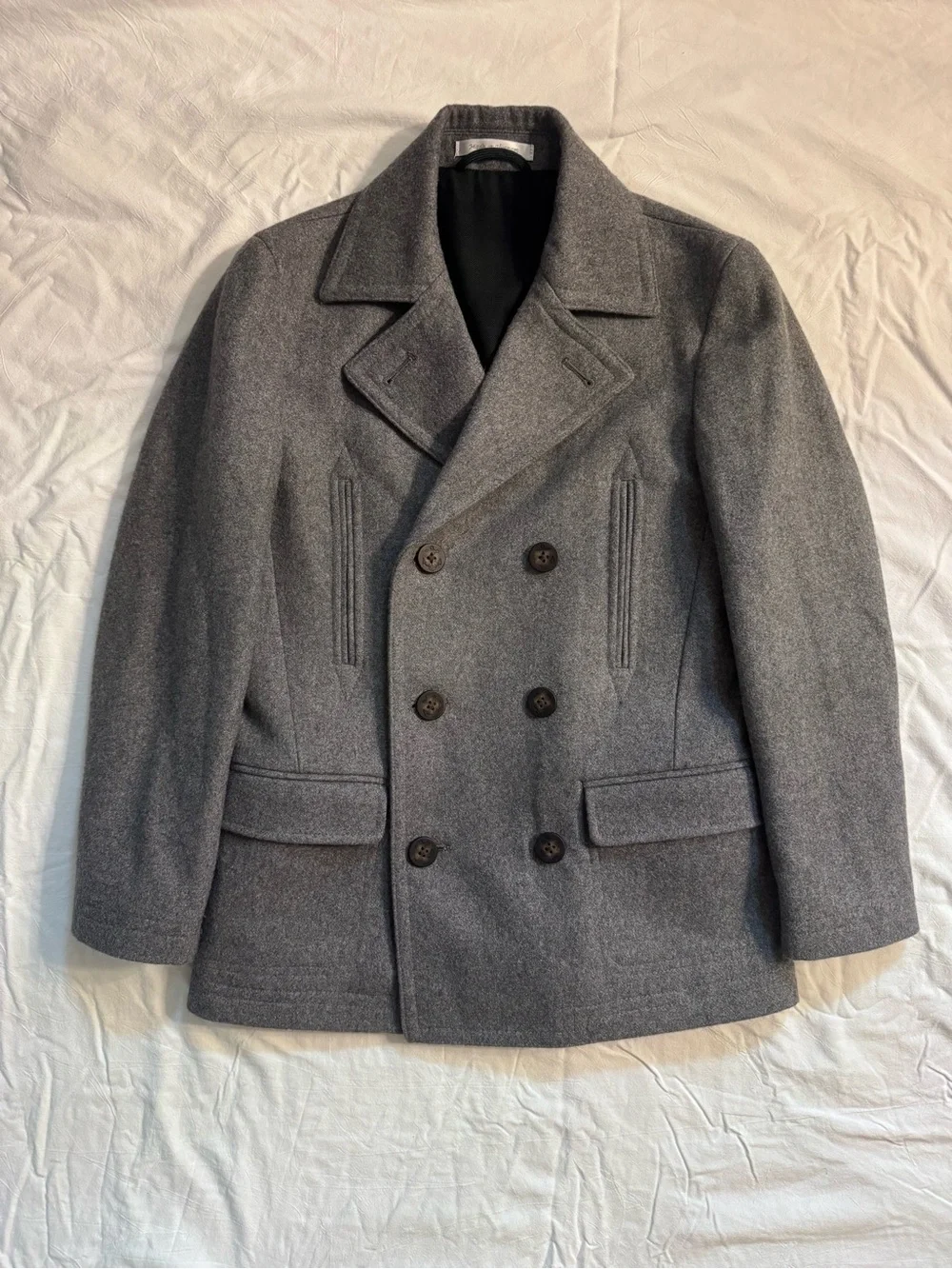 Lauren Ralph Lauren Wool Blend Peacoat Gray Double Breasted 10R / Women’s XS